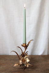 Vintage Midcentury Italian Tole Candlestick Holder