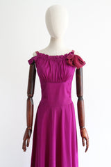 "Ultra Violet" Vintage 1930's Ultra Violet Dress & Bolero UK 12 US 8