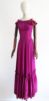 "Ultra Violet" Vintage 1930's Ultra Violet Dress & Bolero UK 12 US 8
