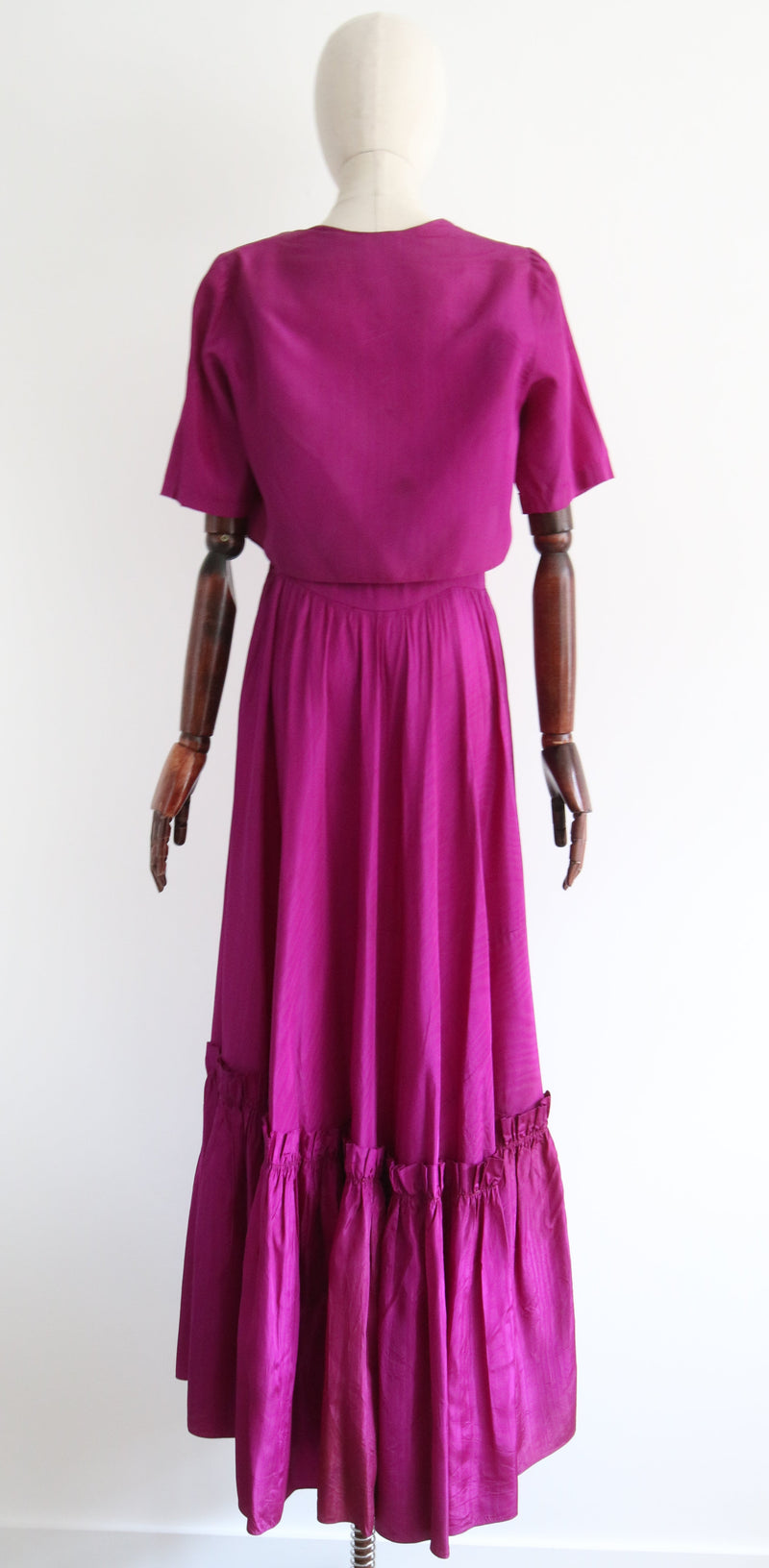 "Ultra Violet" Vintage 1930's Ultra Violet Dress & Bolero UK 12 US 8