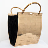 "Woven Gold" Vintage 1950's Dorset Rex Gold Toned Woven Metal Box Bag