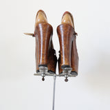 "Parisian Platforms" Vintage 1970's Wooden T Bar French Platforms UK 5.5 EU 38.5 US 7.5