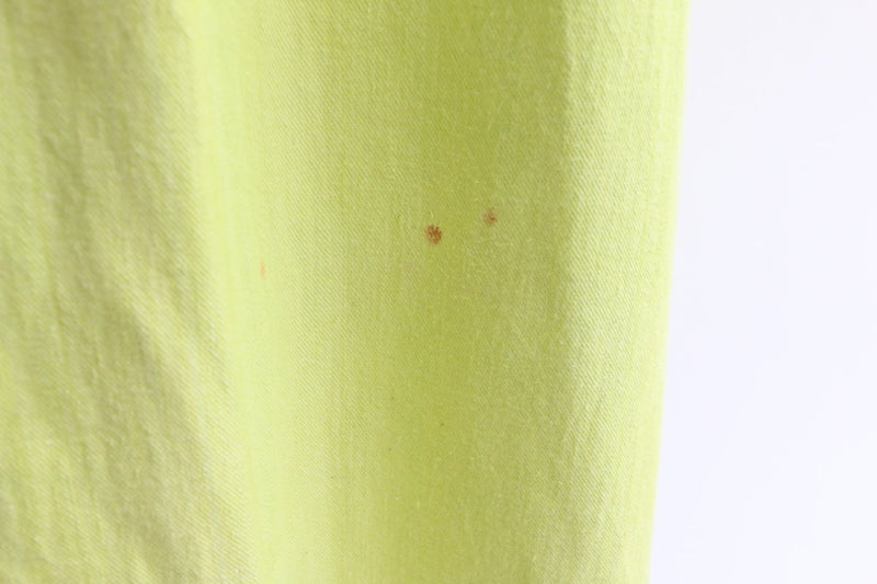 "Lime Green" Vintage 1940's Lime Green Pink Pocket Skirt UK 10 US 6