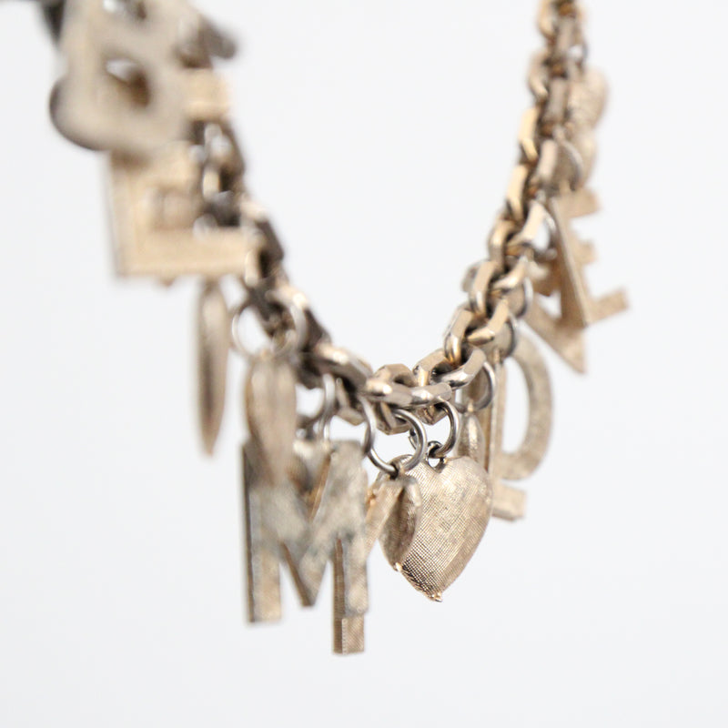 "Be My Love" Vintage 1960's Be My Love Charm Bracelet