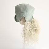 "Eau De Nil Plume" Vintage 1960's Eau De Nil Felt Hat