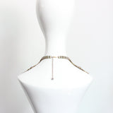 "Iridescent Droplets" Vintage 1950's Statement Rhinestone Droplet Necklace
