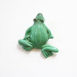 "Grenouille" Vintage Early 1940's Green Celluloid Frog Brooch