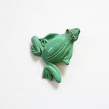 "Grenouille" Vintage Early 1940's Green Celluloid Frog Brooch