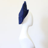 "Soutache & Studs" Vintage 1940's Soutache & Stud Embellished Wool Tam Hat
