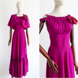 "Ultra Violet" Vintage 1930's Ultra Violet Dress & Bolero UK 12 US 8