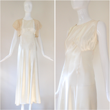 "Miss Gladys Stahl" Vintage 1935 Gown & Lace Bolero UK 8 US 4