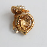 Vintage 1950's Mitchel Maer for Christian Dior Rhinestone Clip-on Earrings