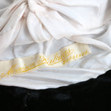 "Maison Habrias" Vintage 1910's Edwardian Silk Velvet Wide Brim Hat