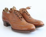"The Burlington" Vintage Late 1930's Heeled Brogues UK 6 EU 39 US 8