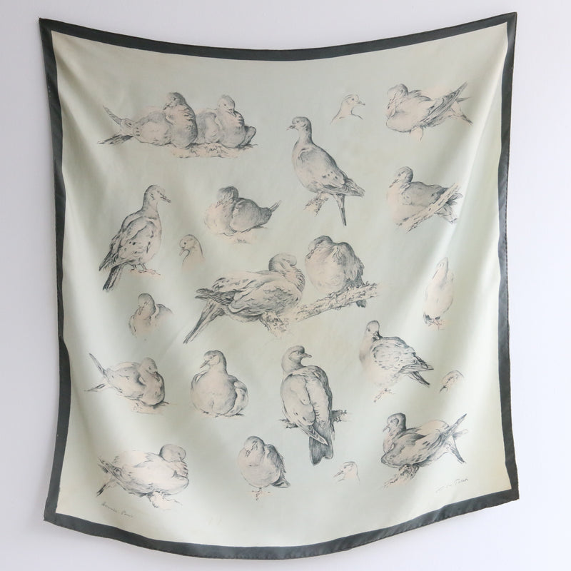 "Tourlerelles"  Vintage 1956 Hermès Silk Scarf by Xavier De Poret