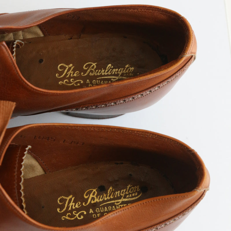"The Burlington" Vintage Late 1930's Heeled Brogues UK 6 EU 39 US 8