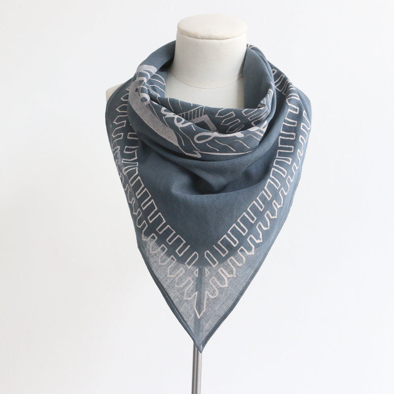 Long Way From Home, Denim Blue Neck Scarf