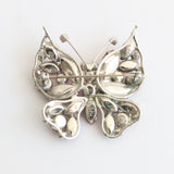 "Iridescent Butterfly" Vintage 1950's Rhinestone Butterfly Brooch