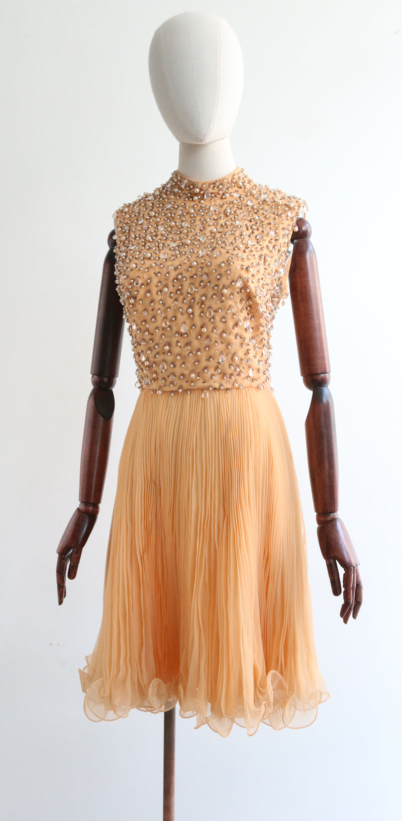 1960s evening dresses uk 1960s Black Entirely Sequinned Evening Gown-size 4/5