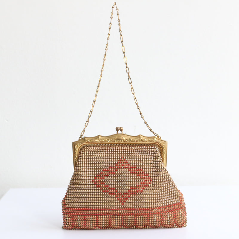 "Geometrical Mesh" Vintage 1930's Whiting & Davis Bag