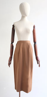 "Jacobson" Vintage 1940's Two Tone Wool Skirt Suit UK 8 US 4