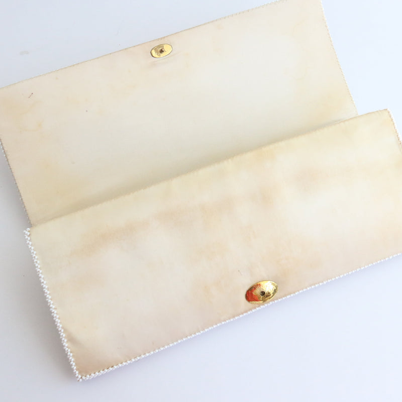 "Iridescent Sequins & Beads" Vintage 1960's Beaded & Sequinned Clutch Bag