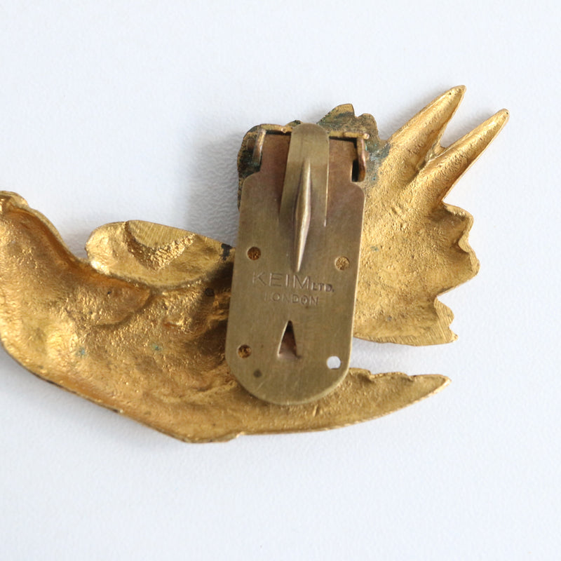 "Hummingbird" Vintage 1940's Keim Statement Dress Clip
