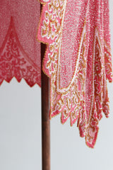 "French Pink" Vintage 1920's French Beaded Dress Print