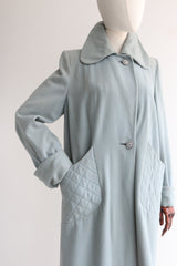 "Duck Egg Blue" Vintage 1940's CC41 Duck Egg Blue Coat UK 10-12 US 6-8