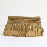"Whiting & Davis" Vintage 1940's Gold Mesh Whiting & Davis Clutch Bag