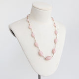"Pearlescent Pink" Vintage 1940's Pearlescent Glass Bead Necklace