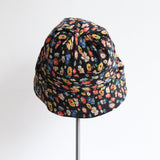 "Scattered Silk Daisies" Vintage 1930's Floral Sun Hat