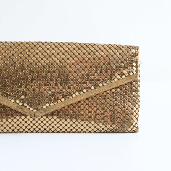 "Gold Mesh & Glasses" Vintage 1950's Whiting & Davis Gold Mesh Glasses Case