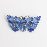 "Blue Butterfly" Vintage 1930's Blue Rhinestone Butterfly Brooch