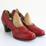 "CC41 Wing Tips" 1940's Red Wing Tip CC41 Heels UK 5 EU 38 US 7