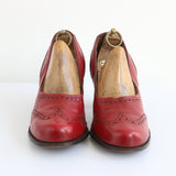 "CC41 Wing Tips" 1940's Red Wing Tip CC41 Heels UK 5 EU 38 US 7