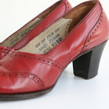"CC41 Wing Tips" 1940's Red Wing Tip CC41 Heels UK 5 EU 38 US 7